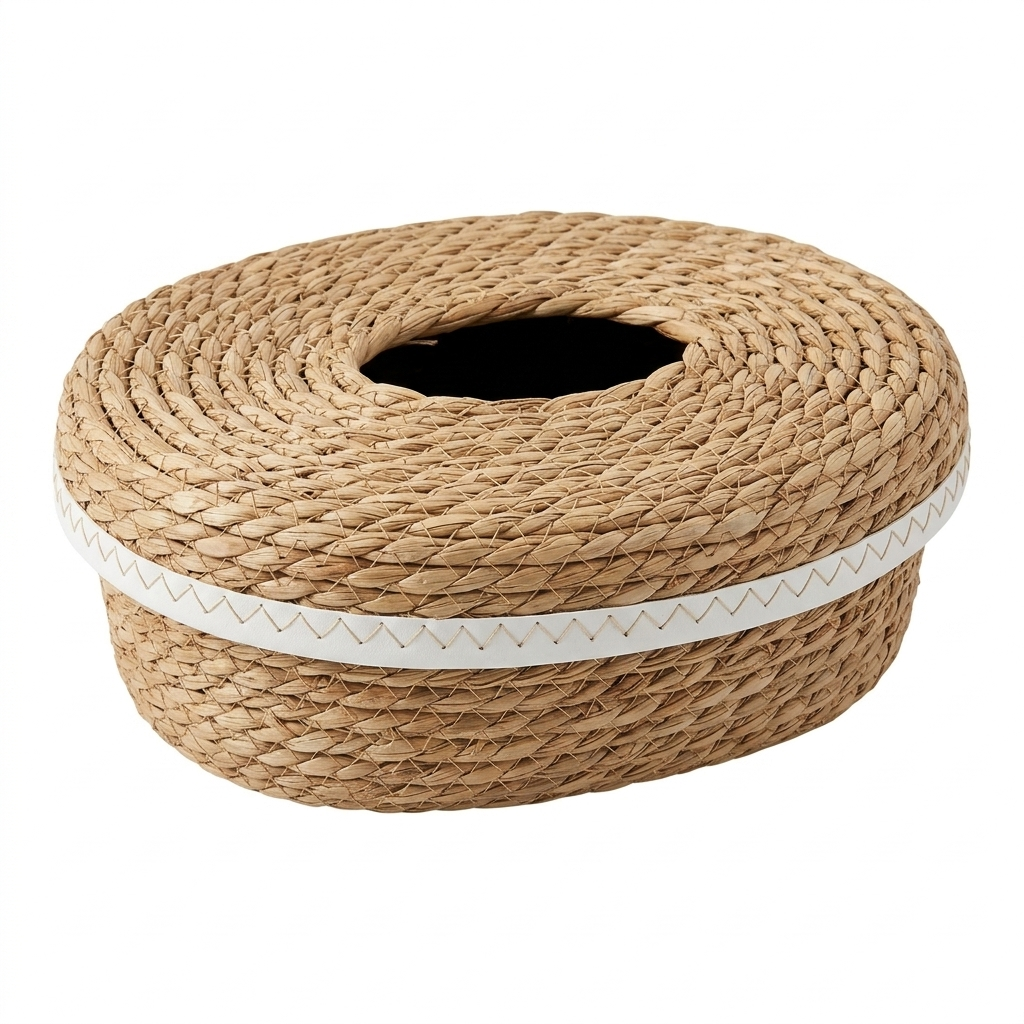 Straw Tissue Box Cover