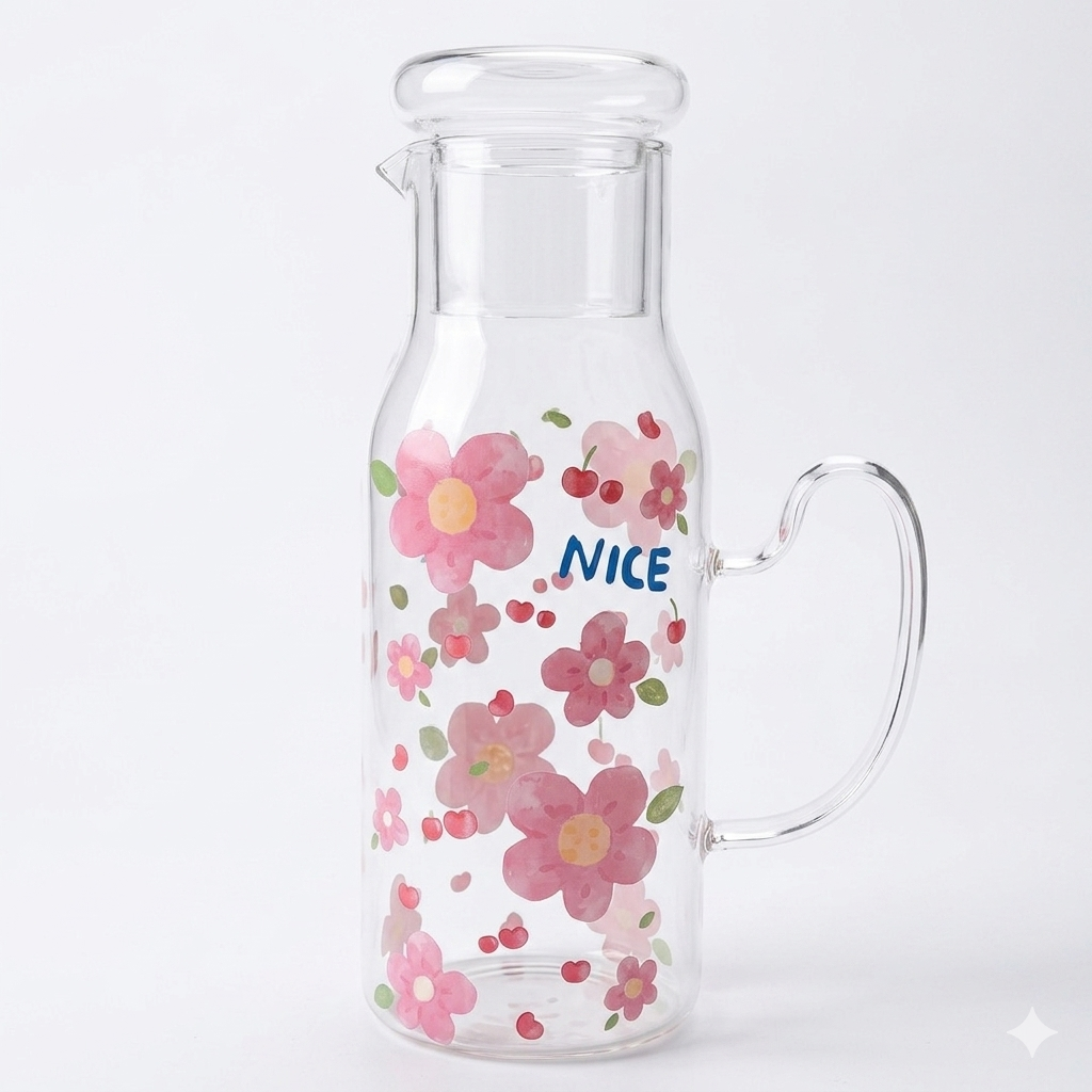 Nice Glass Water Bottle 800ml