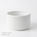 Ribbed Ceramic Planters