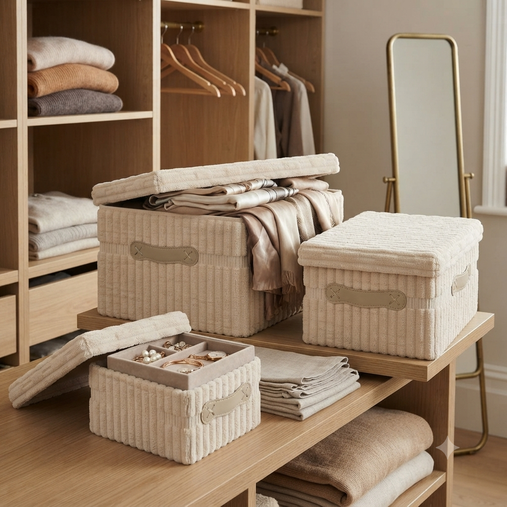 Storage Boxes with Lid – Set of 3