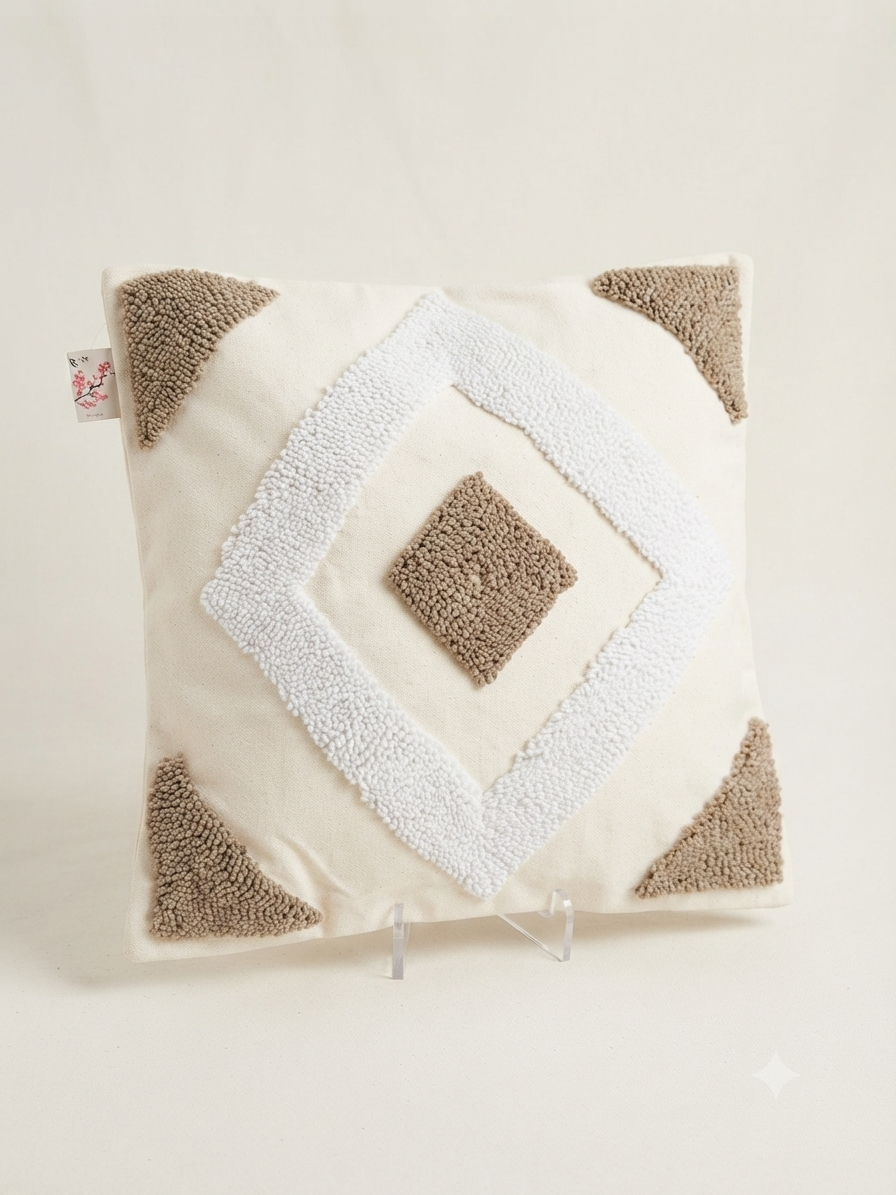 Boho Tufted Cushion Cover 45x45cm