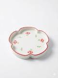 Floral Ceramic Dessert & Serving Plate