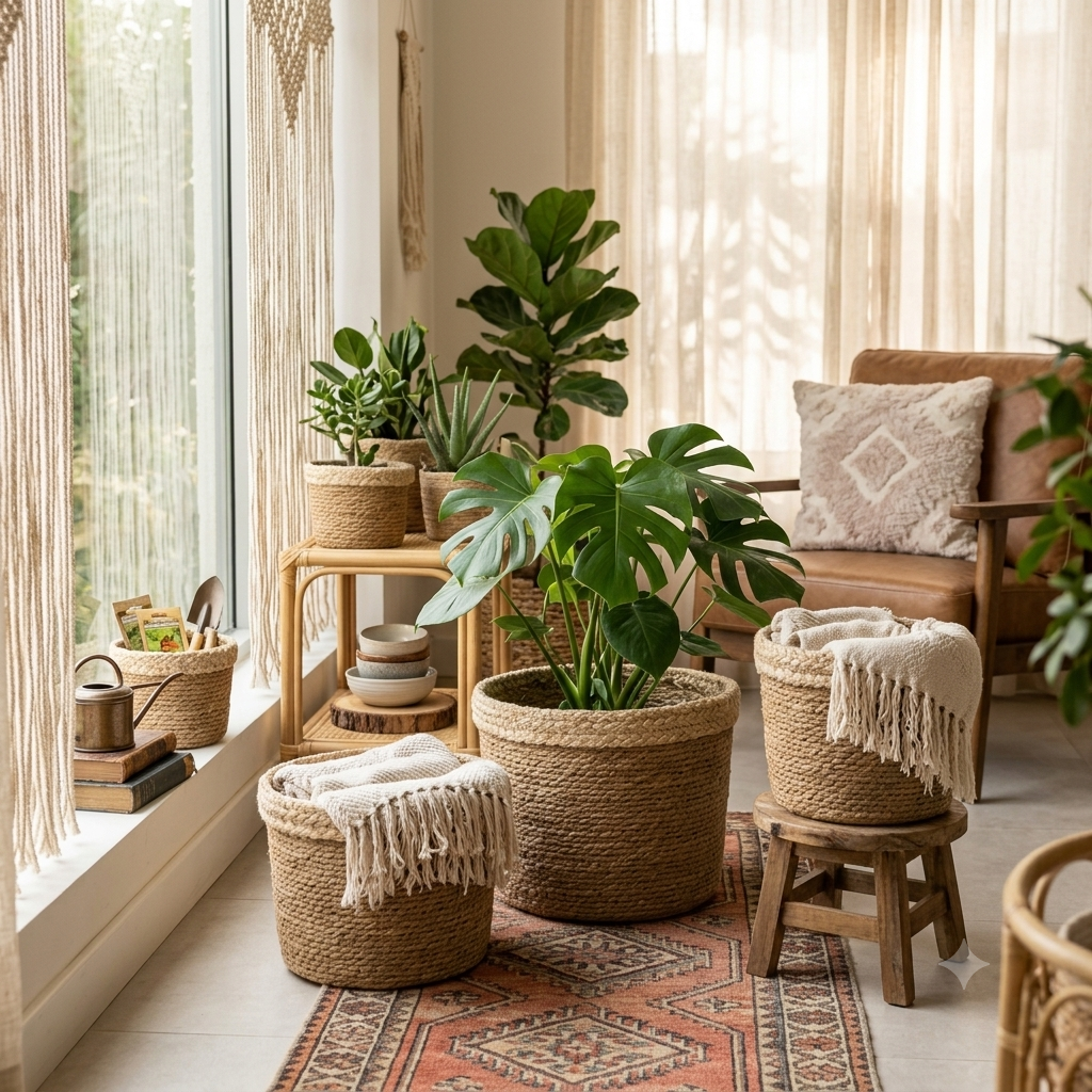 Jute Basket Set of 2
