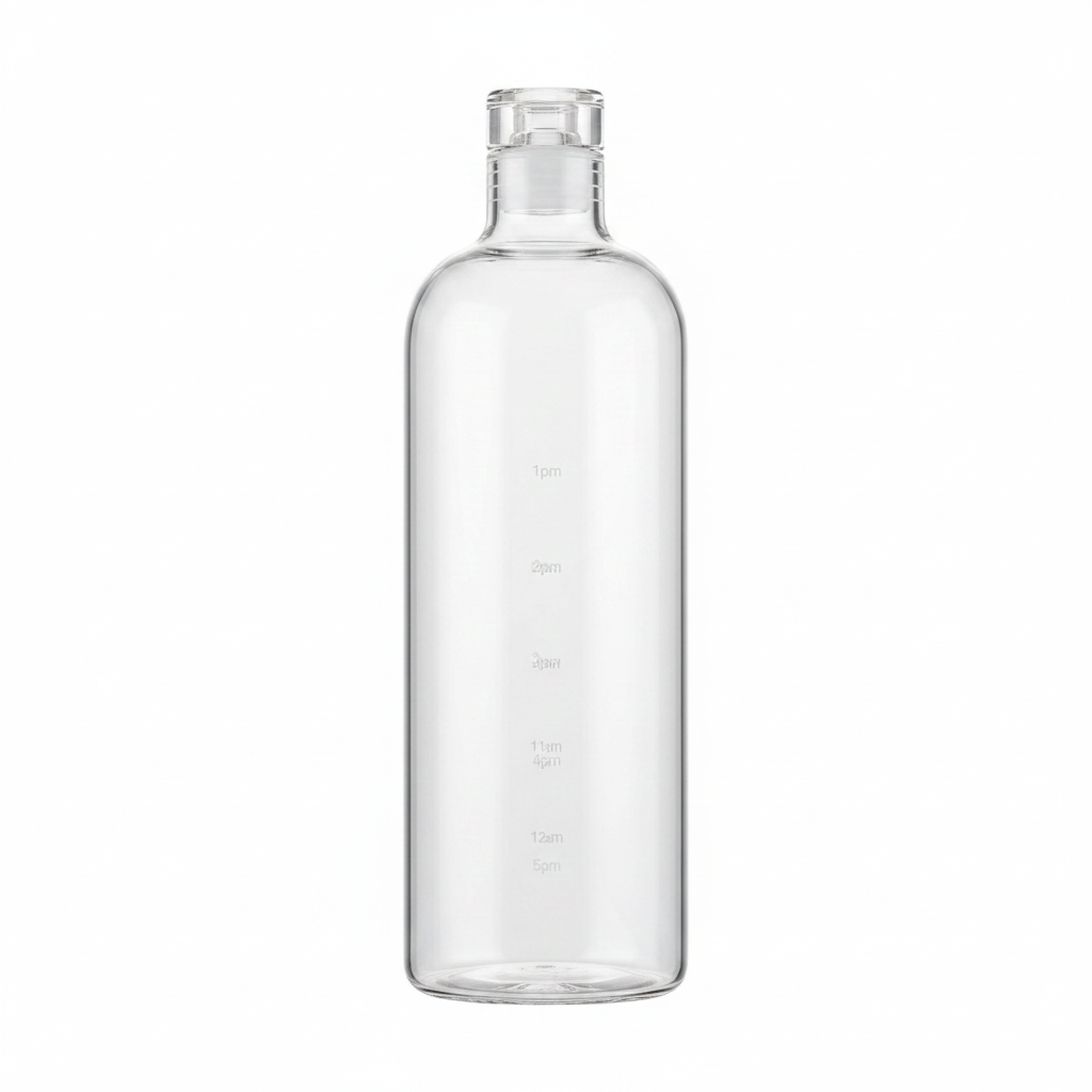 1L Clear Glass Water Bottle