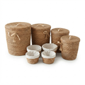 Seagrass Storage Basket Bundle Set of 8