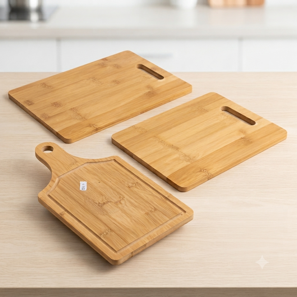 Bamboo Cutting Board Set – 3 Pieces