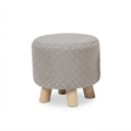 Bouclé Round Stool
