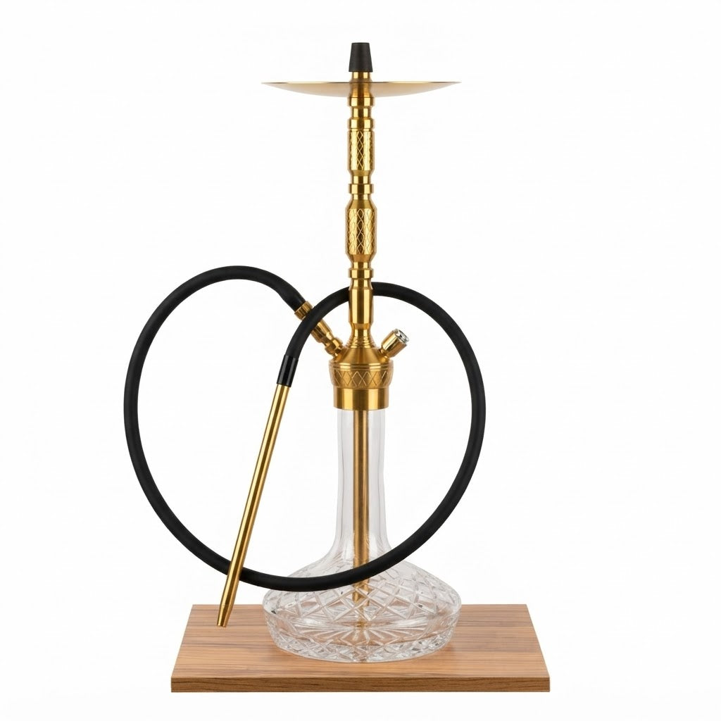 Gold Stainless Steel Hookah – 55 cm