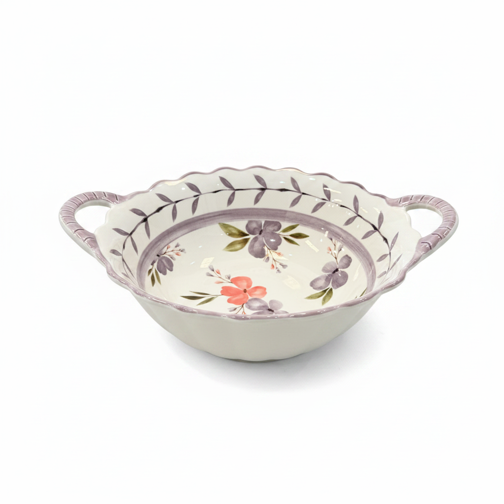 Lavender Bloom Ceramic Dinnerware