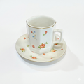 Floral Coffee Cup Set - 6 Pieces