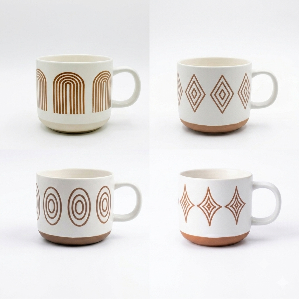 Geometric Ceramic Mug