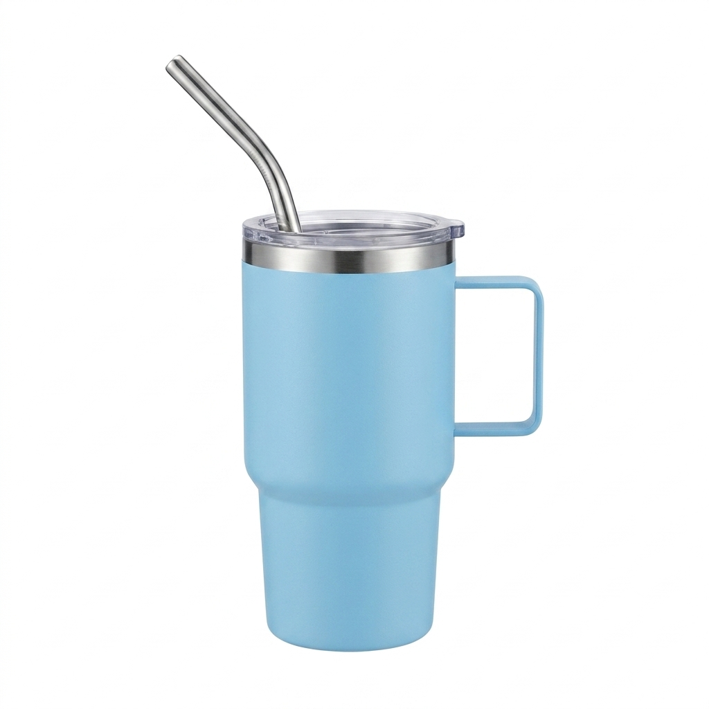 Mini Tumbler Mug with Straw 100ml