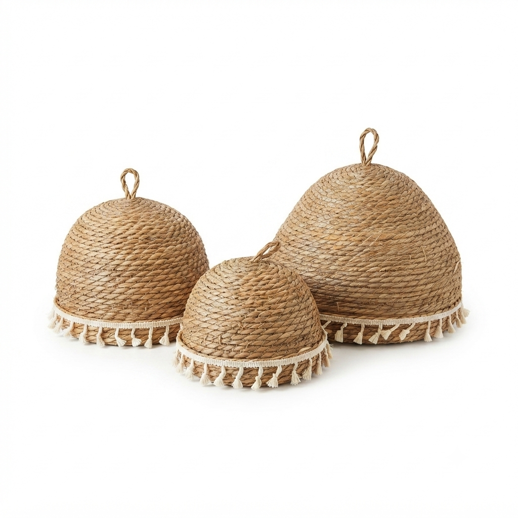 Boho Bread Basket Set - 3 Pieces