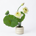 White Lotus bubble vase