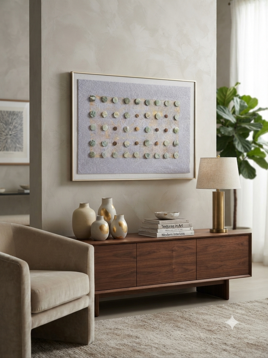 In0077 Stone Dots Textured Wall Art
