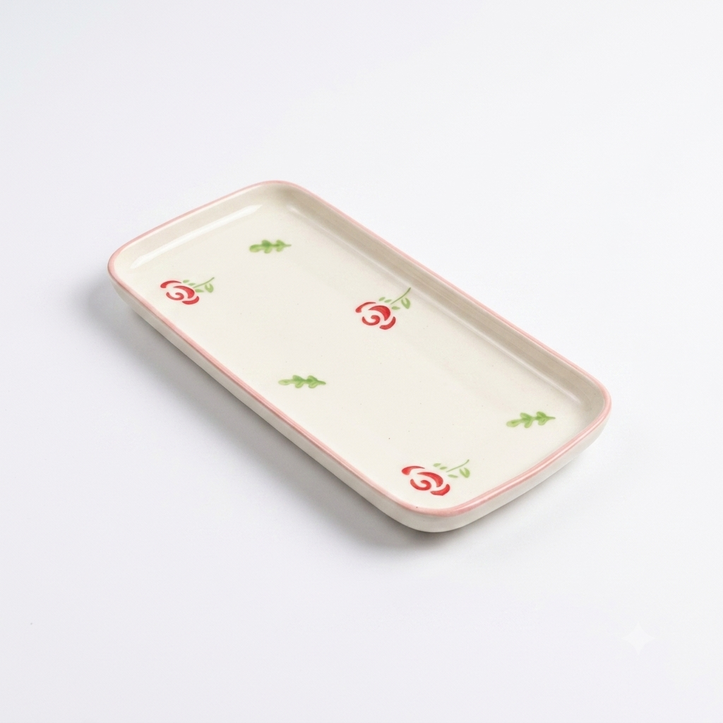 Floral Ceramic Tray - Small