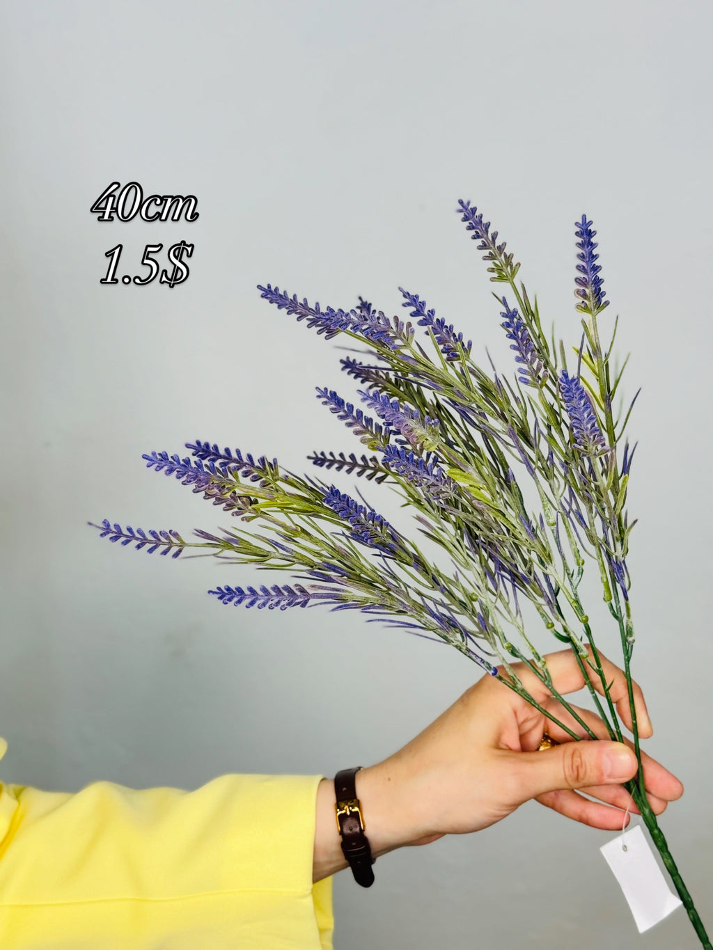 Artificial Lavender Branch