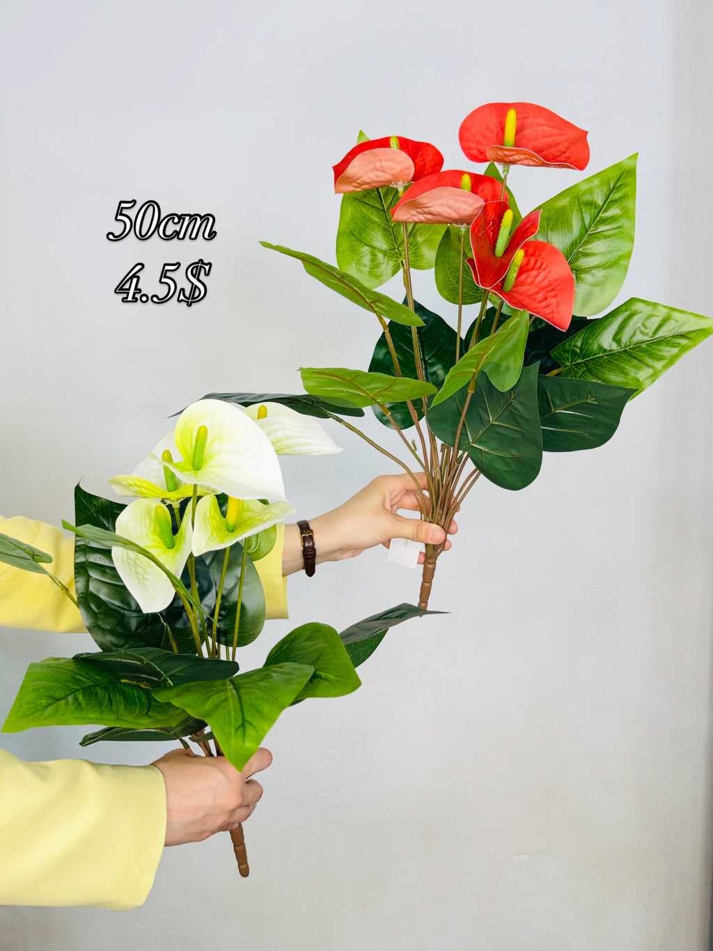 Artificial Anthurium Bouquet – 50cm