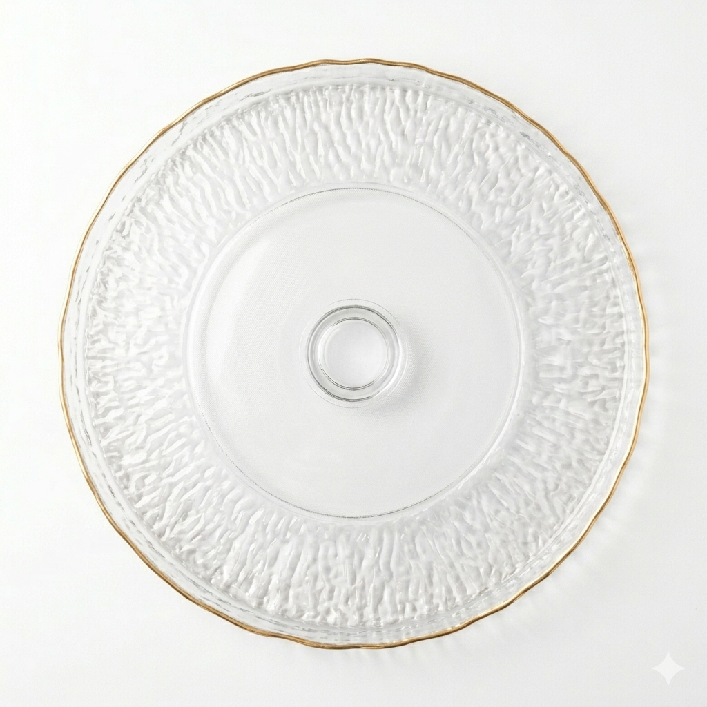 Glass Cake Stand 27cm