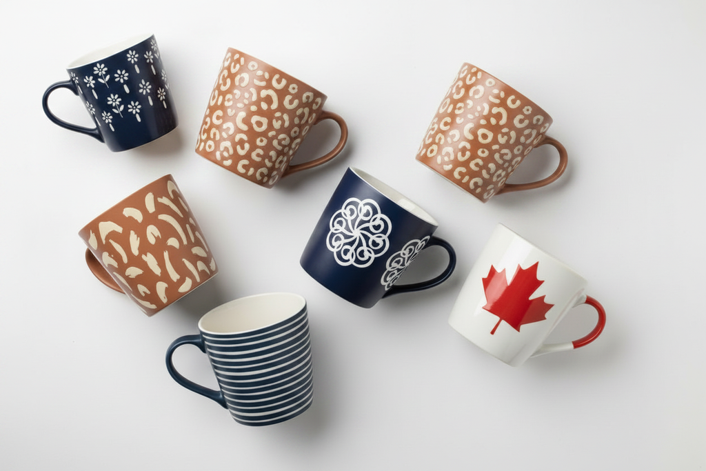 6 Mugs - Daisy Top Left