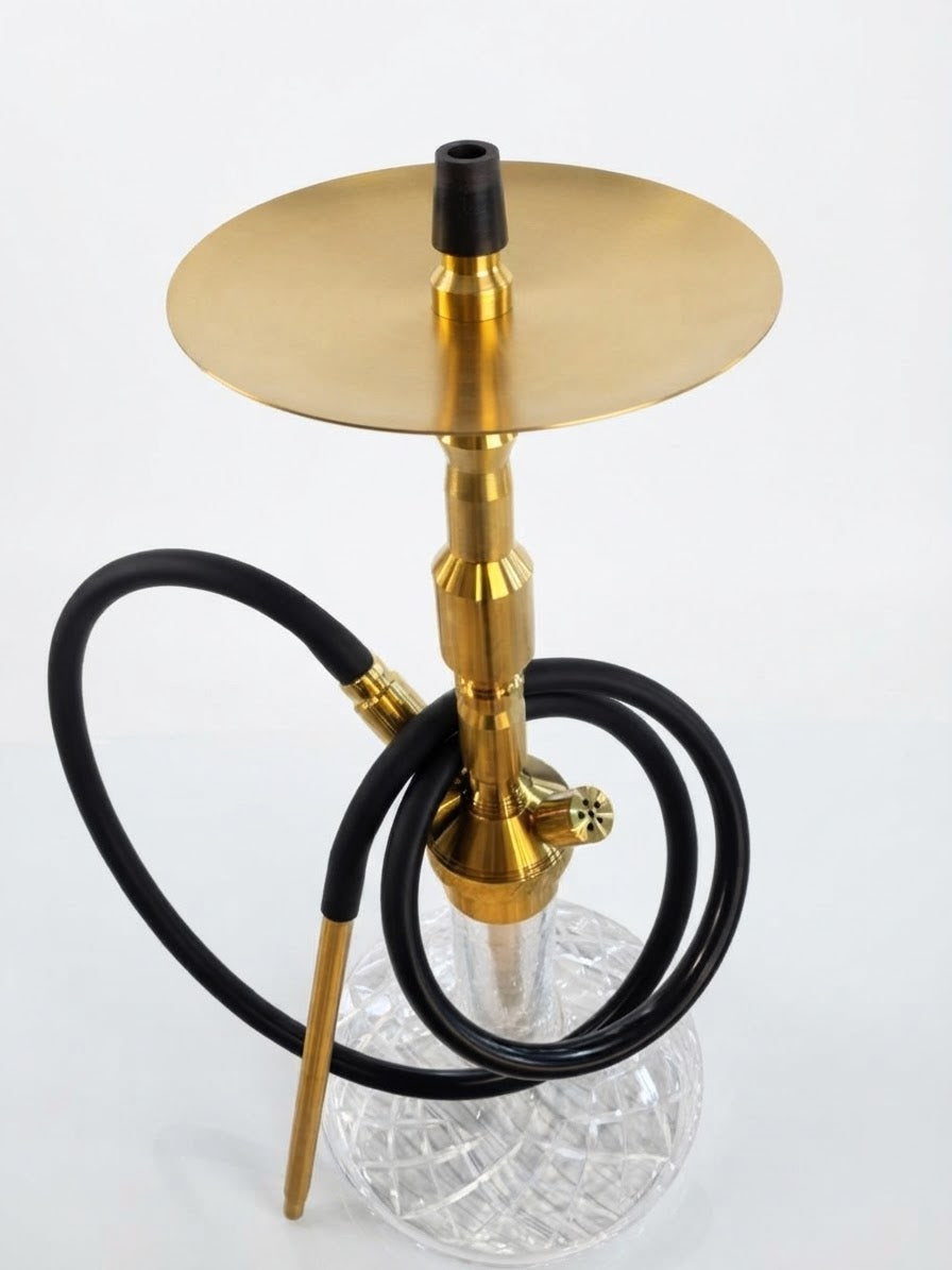 Gold Stainless Steel Hookah – 55 cm