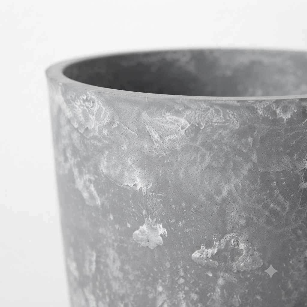 Marble Texture Planter-bone