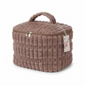 Plush Cosmetic Bag with Zipper