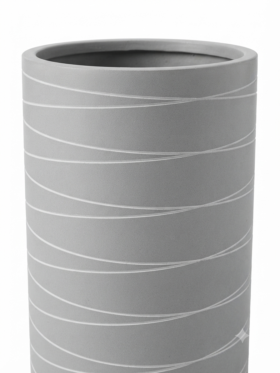 Bone Plastic Planter Set of 3