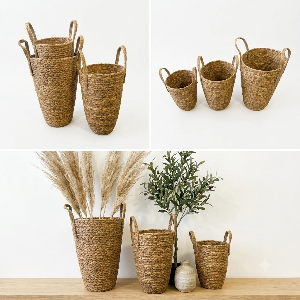 Natural Basket Set of 3