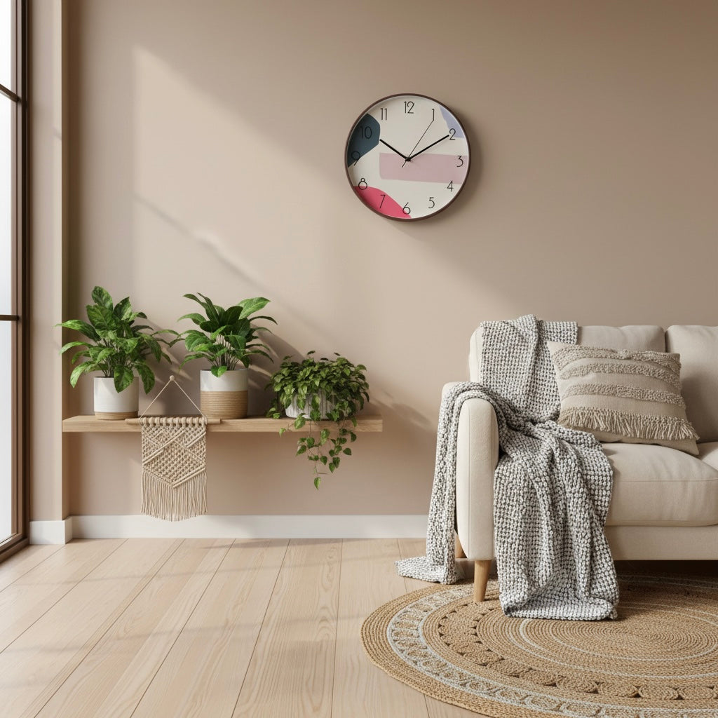 Abstract Art Wall Clock 30cm