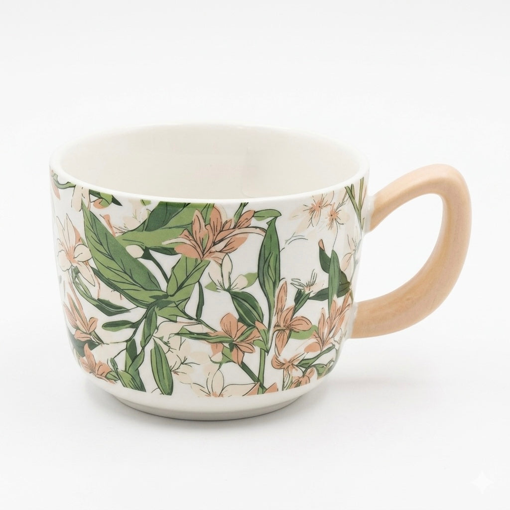 Floral Ceramic Mug 350ml