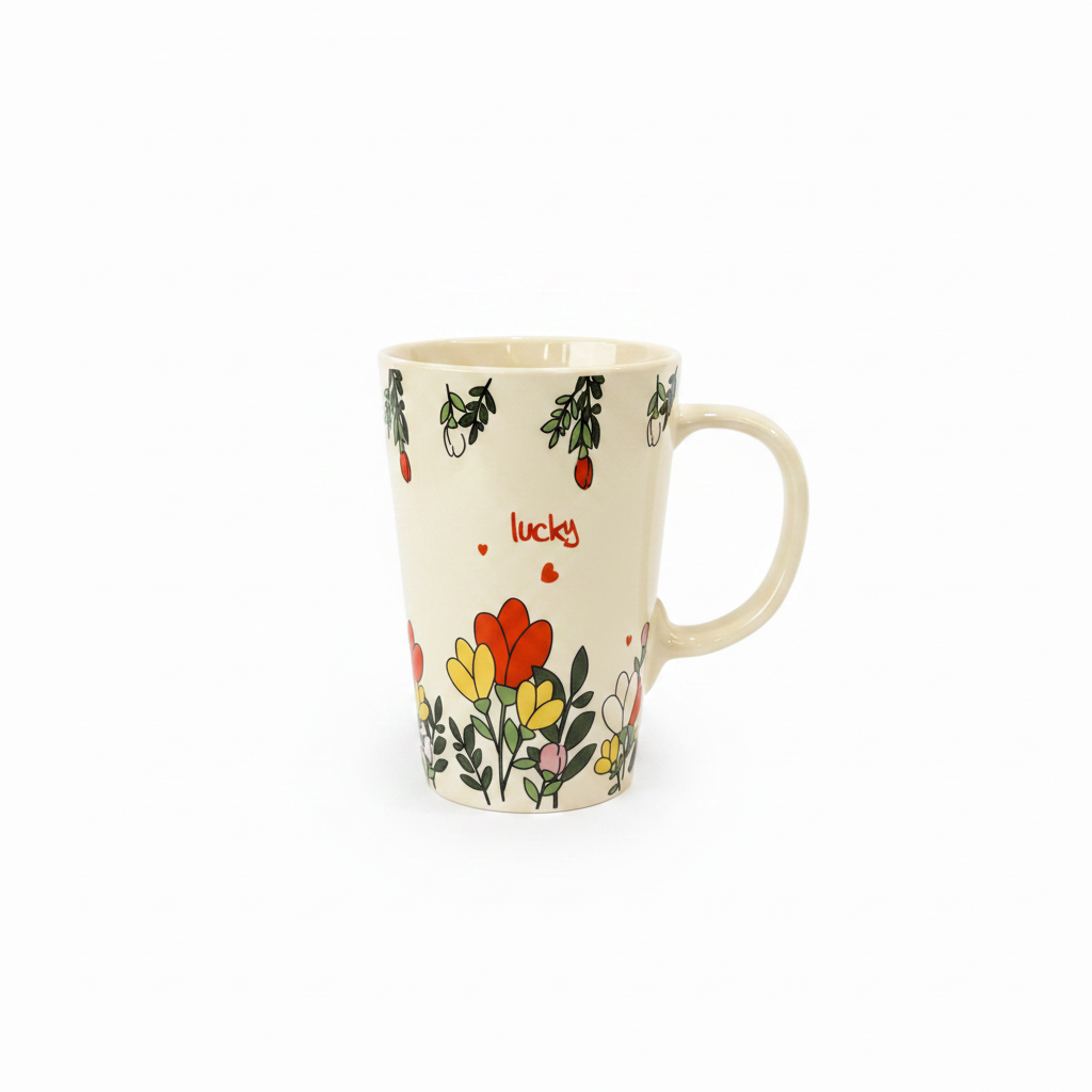 Floral Ceramic Mug 400ml