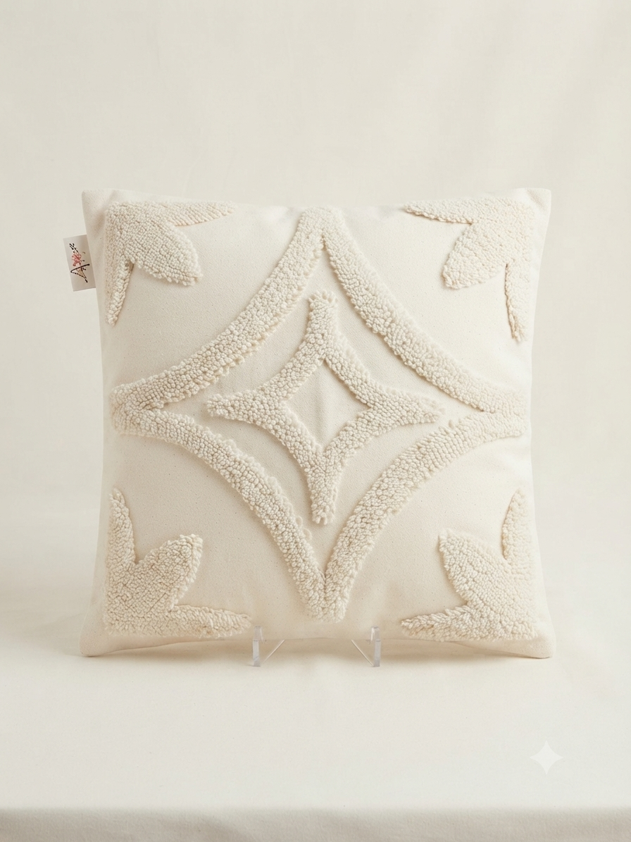 Boho Tufted Cushion Cover 45x45cm