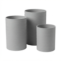 Bone Plastic Planter Set of 3