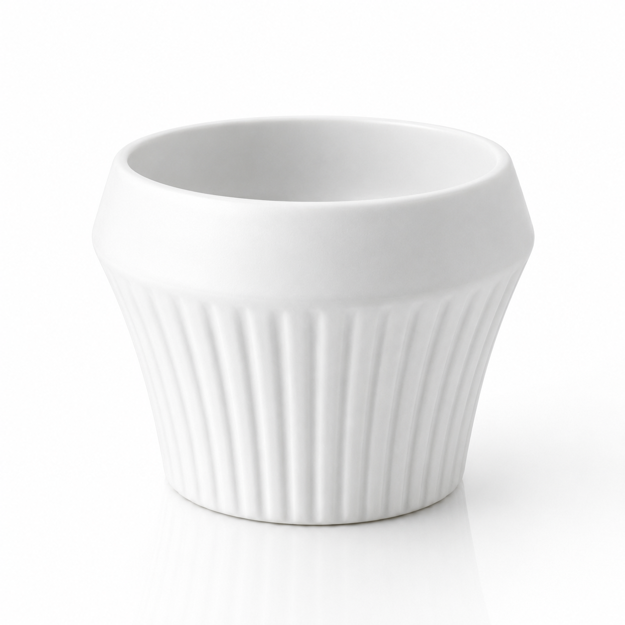 Ribbed Bowl Ceramic Plant Pot