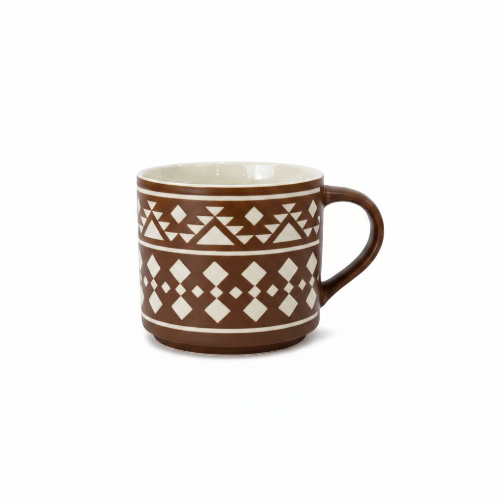 Geometric Ceramic Mug 400ml