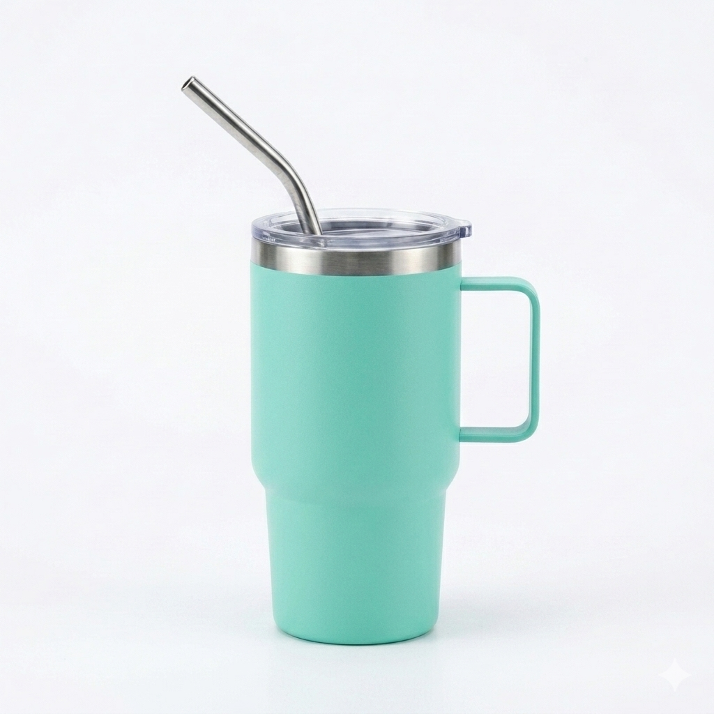Mini Tumbler Mug with Straw 100ml