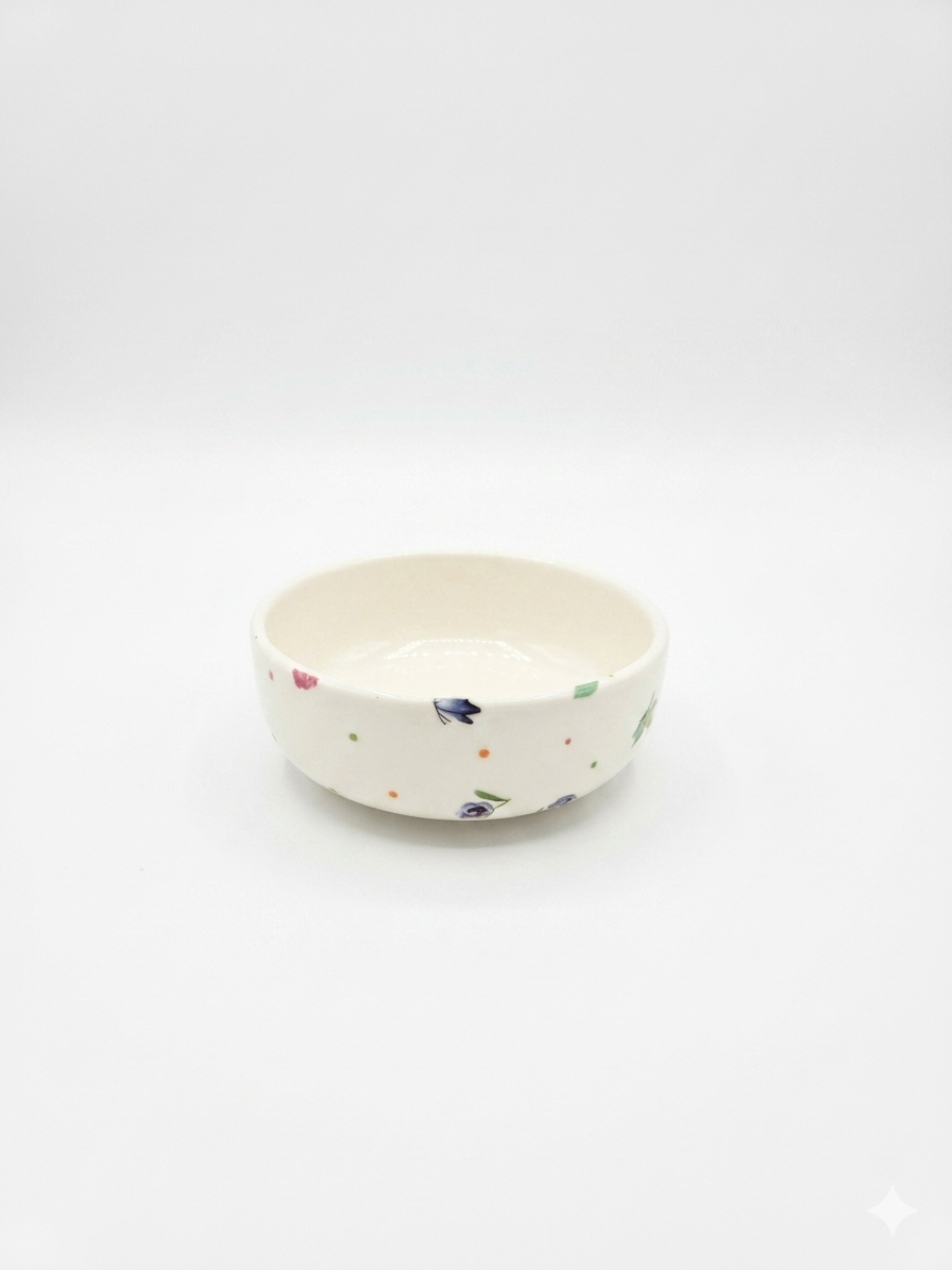 Floral Ceramic Bowl 10cm