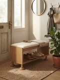 Oak Storage Bench