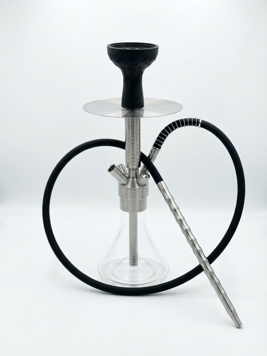Silver Stainless Steel Hookah – 40 cm