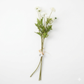 Artificial White Wildflower Bouquet 55cm