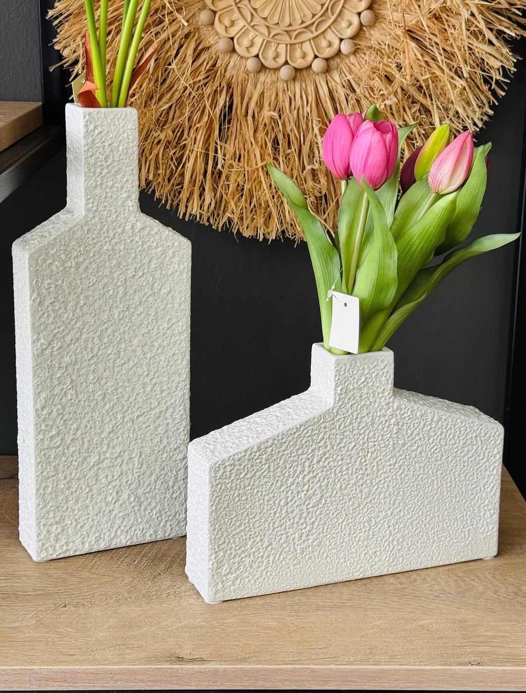 Ceramic House-Shaped Vase –