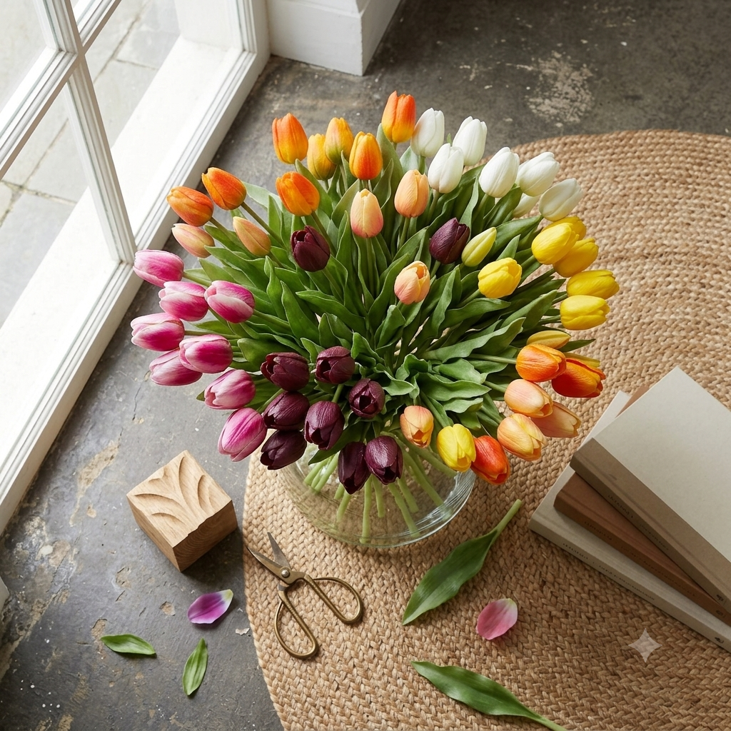 Artificial Tulip Bouquet