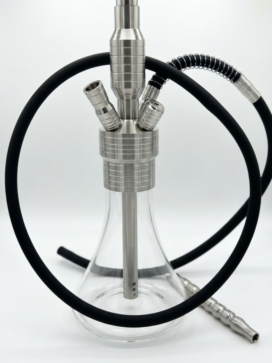 Silver Stainless Steel Hookah – 40 cm