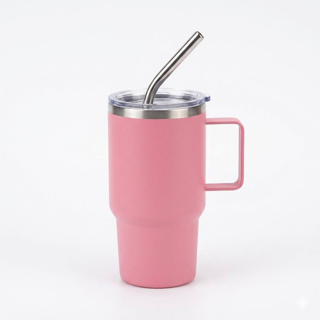 Mini Tumbler Mug with Straw 100ml