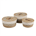 Seagrass Lidded Baskets Set of 3