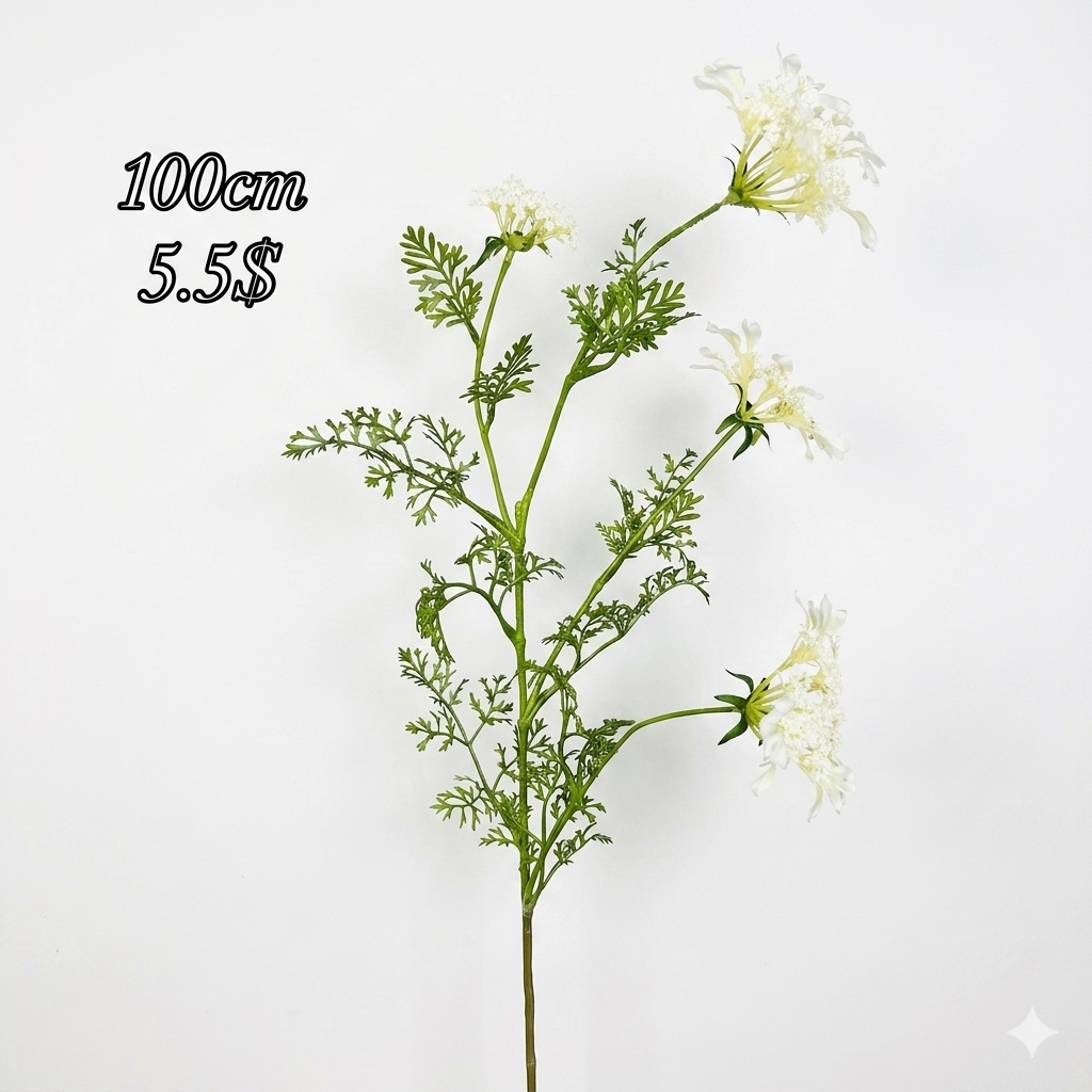 Artificial Scabiosa Stem – 100cm