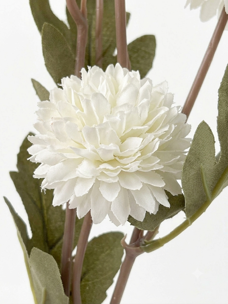Artificial Ball Flower Stem – 50cm