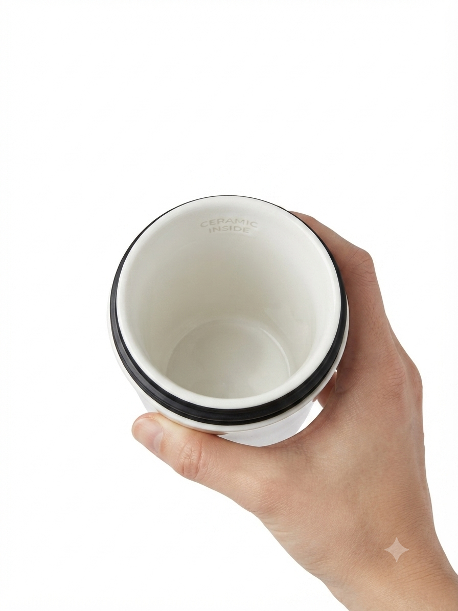 In0127 Floral Ceramic Insulated Mug 550ml