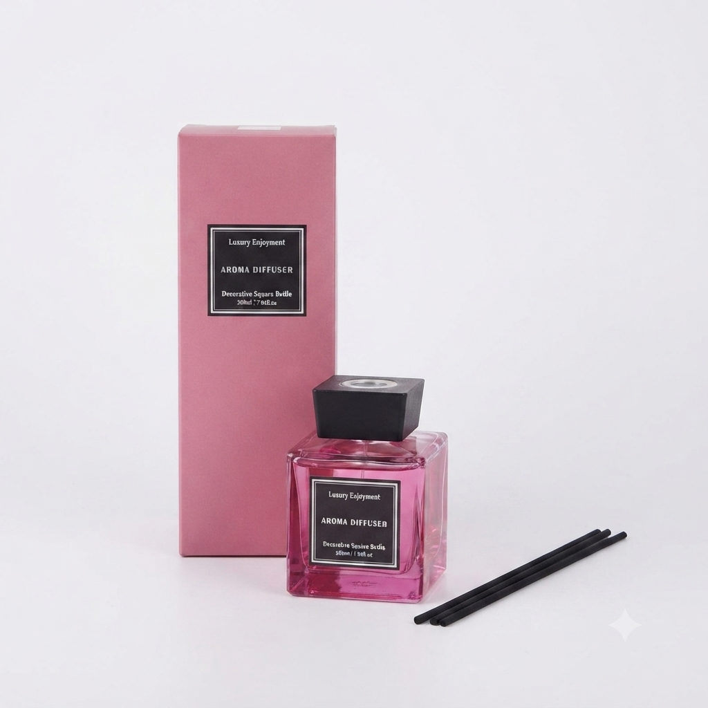 Square Glass Aroma Diffuser 200ml